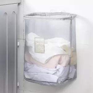 공간활용 벽걸이 빨래통 가벼운 세탁가능 수거함