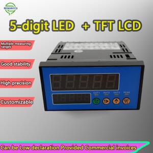 듀얼 LED TFT 디스플레이를 갖춘 디지털 계량 표시기 컨트롤러 고정밀 24비트 ADC RS485 Modbus 아날로그