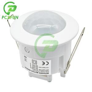 IR 적외선 신체 모션 센서 스위치 자동 인체 감지기 홈 오피스 360 학위 Recessed 240V 110V