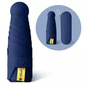 UPF 50+ 마카롱 이우 암막 우산 네이비 초 접이식