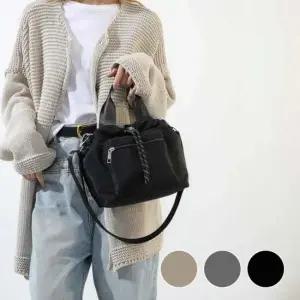 여성 복조리 스타일 나일론 소재 데일리 버킷햇 여자가방