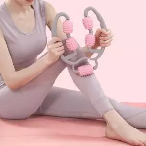 이우 5롤 회전 롤링 마사지기 지압볼 종아