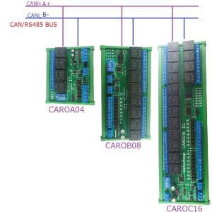 DC 12V/24V 4/8/16 DI-DO 2 IN 1 CAN/RS485 버스 PLC IO 확장 모듈 CAROA04 CAROC16