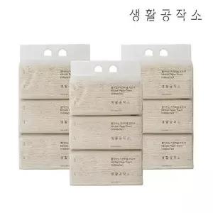 [생활공작소]뽑아쓰는 키친타올 무표백 100매 x 9팩
