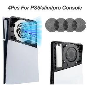 플스호환/slim/pro 게임 콘솔용 4개입 먼지 필터 네트  액세서리 방진 메쉬 케이스 커버 플스호환 5용