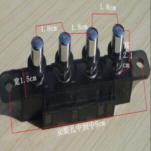 피아노 타입 키보드 스위치  레인지 후드용  MQ184C AC 250V 4A 4 푸시 버튼