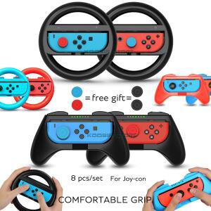 닌텐도호환스위치호환 액세서리 세트 조이콘호환 레이싱 스티어링 휠 핸들 그립 Nintendo호환switch 콘 캡