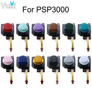 YuXi 블랙 3D 아날로그 조이스틱 버튼 센서 모듈 + PSP 3000 콘솔용 엄지 스틱 캡