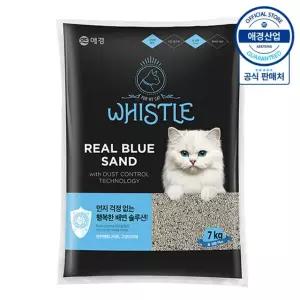 [애경] 휘슬 리얼 샌드 고양이모래 리필 7kg x1개