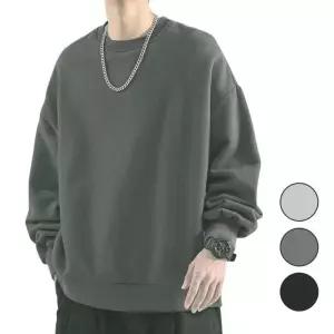 무지 맨투맨 긴팔 라운드 위아 티셔츠 유니 남성 여성