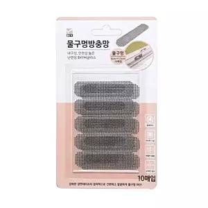 [현대]고품질 방충용 물구멍 그물망 6x1.5센티 10장 보수망 보수용 방충망 물구멍 창문보수 망원단 WFON0B