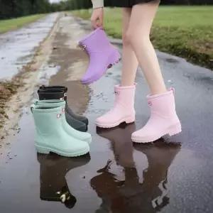 베르 레인부츠 5color 미끄럼방지 장마철 패션장화 첼시부츠