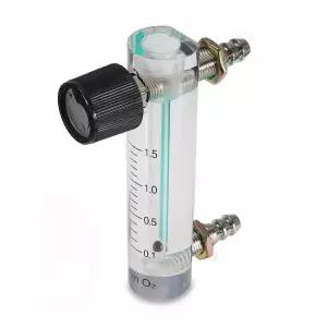 지아완순 산소 공기 유량계 0.1-1.5LPM 가스 유량 조절기 구리 커넥터 포함