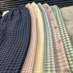 오너클랜 여성 시원한 파자마 바지 여름 잠옷바지 홈웨어 이지웨어 팬츠 여름파자마