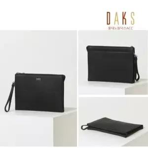 닥스 ACC DBBA3F306BK_NL 남성 클러치 블랙 체크패턴 소가죽 클러치백 LE1214796191