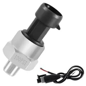 커넥터 하네스가 장착된 FUSCH 100 PSI 압력 변환 센서 연료 수중 공기용 1/8 NPT 스레드 스테인리스 스틸