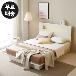 베디 LED 조명 평상형 침대프레임 호텔 부부(퀸사이즈)