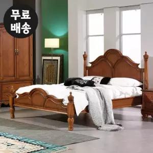 몬테 엔틱 마호가니 원목 침대프레임 킹사이즈(K)