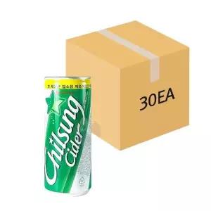 [하프클럽/셀러허브 식품]업소용 칠성사이다 245ml 캔 30개입 (1BOX) 탄산음료수 도매