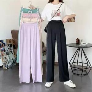 밴딩팬츠 여름슬랙스 슬랙스 와이드핏 통바지 여성