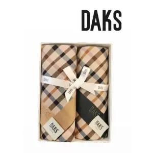 닥스 DLI4001 남성 손수건 2매 기본 체크 면대 남녀 세트 95 42 LE1219738068