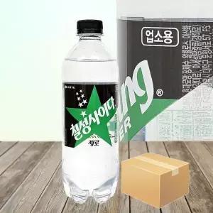 [하프클럽/기타]칠성 사이다 제로 500ml x 20펫 / 업소용