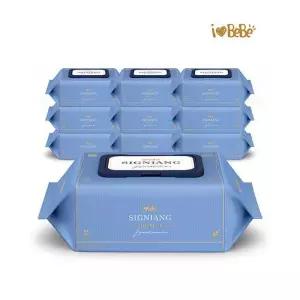 [아이러브베베]시그니앙 더블루 레이온100% 75g 77매 10팩 캡형 아기물티슈