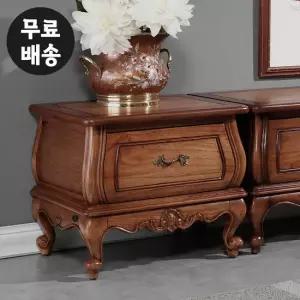 노엘 엔틱 민디 원목 1단 협탁 작은 서랍장 침대옆