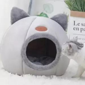 귀여운 포인트 귀 고양이 집 귀 디자인 고양이 숨숨집