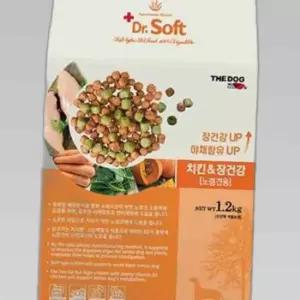 강아지 사료 더독 닥터소프트 치킨 장건강 노령견용