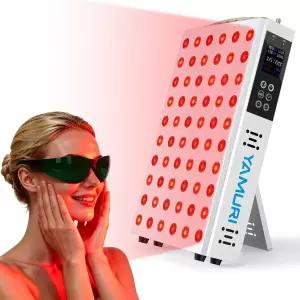 YAMURI 레드 라이트 테라피 포 바디 660nm 패널 듀얼 칩 LED 60개 포함 110W 135mW/cm2 고출력 홈 장치로