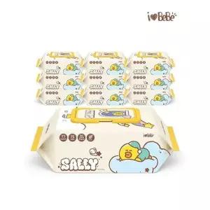 [아이러브베베]라인프렌즈 드림에디션 샐리 레이온100% 75g 77매 10팩 캡형 아기물티