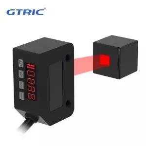 GTRIC 광전 센서 사각 적외선 확산 반사 12-24V NPN PNP 거리 1M 디지털 디스플레이 광학 스위치