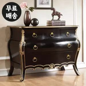 리암 원목 서랍장 엔틱 3단 체스트 안방 거실 와이드