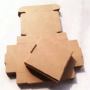 100PCS 350GSM 두꺼운 크래프트 종이 골판지 접이식 상자 DIY 크리스마스 웨딩 생일 보석 수제 비누 선물