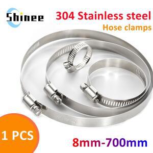 1pcs 8mm-700mm 파이프 호스 클램프 스테인레스 스틸 후프 자동차 연료 튜브 클립 하드웨어 스프링 워터 배