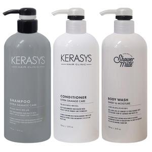 케라시스 샴푸 + 린스 + 바디워시 750ml 3종세트