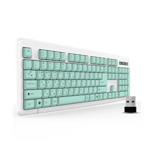 QSENN K1000 무선키보드 (민트, 키스킨 포함)