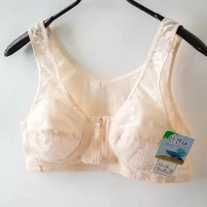 여성 빅사이즈 풀컵브라 730 인견 집업브라 앞지퍼 매쉬 노와이어 2XL 3XL 4XL