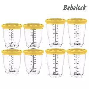[보리보리/베베락]엘파 밀폐 이유식용기 240ml(4P)+280ml(4P)
