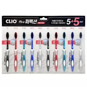 크리오 뉴퍼펙션 차콜 초극세모 칫솔 5+5입