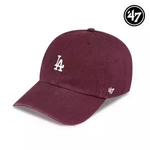 47브랜드 LA 다저스 스몰 로고 MLB 엠엘비 볼캡 야구 모자 다크 마룬 B-BSRNR12GWS-KMA
