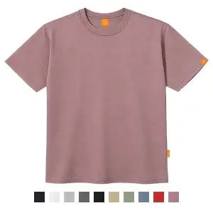 엘라모 무지 반팔 티셔츠 남녀공용 빅사이즈 S~4XL