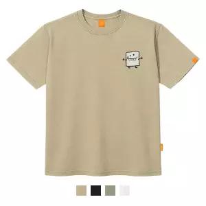 [엘라모] 큐티멜로우 반팔 티셔츠 남녀공용 빅사이즈 S~4XL