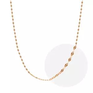14K 잠자리 체인 목걸이 줄 핑크 골드 1.2mm