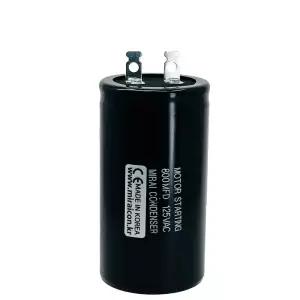 125V 125VAC 800uF 국산 콘덴서 전동기 모터 기동 기기용 스타팅 커패시터 캐패시터 알루미늄캔타입 Motor Starting