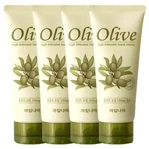 과일나라 올리브 인텐시브 핸드크림 100ml 4개 고보습 대용량