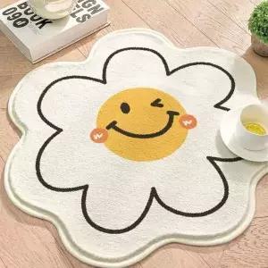 [하프클럽/]스마일플라워 에그 소프트 발매트 UC-0156