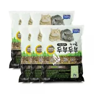 테비 두부두부 고양이두부모래 녹차 가는입자) 7L x 6개