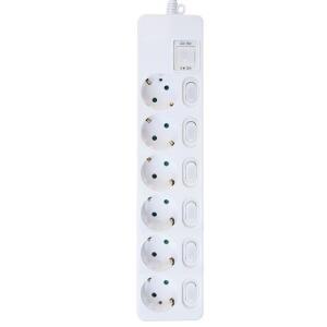 [파이브온] 파이브온 다조아 6구 16A 개별 멀티탭 1.5m
